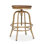 Tabouret de comptoir réglable en bois massif Juliaunna