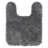 Pirates Well Washable Polyester Non-Slip Stain/Fade Resistant Solid Contour Bath Mat-94342215