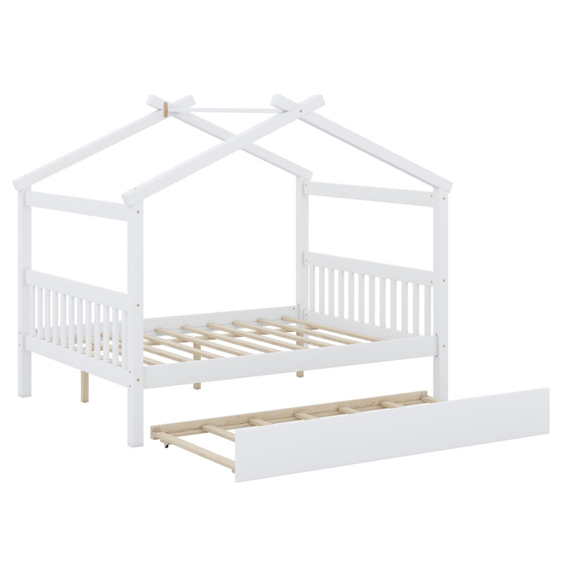 Lit en bois avec couchette