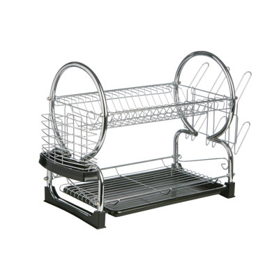 2 Tier Dish Drainer with Tray I