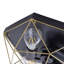 3-Light Black Finish Industrial Semi-Flush Mount Light