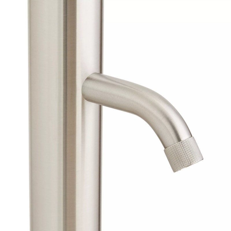 Kirwin Outdoor Retrofit Shower with Shower Head, Hand Shower, and Hose