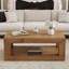 Table basse 39,4 po à 2 niveaux avec rangement Mid-Century - Rustic Farmhouse-169248971
