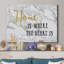 Marble Home - reproduction d'art textuel sur toile tendue-189911704