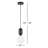 Matsu 1 - Light White/Black/Brass Single Pendant