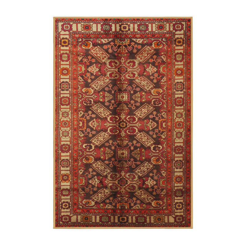 Tapis rouge à motif sud-ouest, Rectangle 7 pi x 9 pi