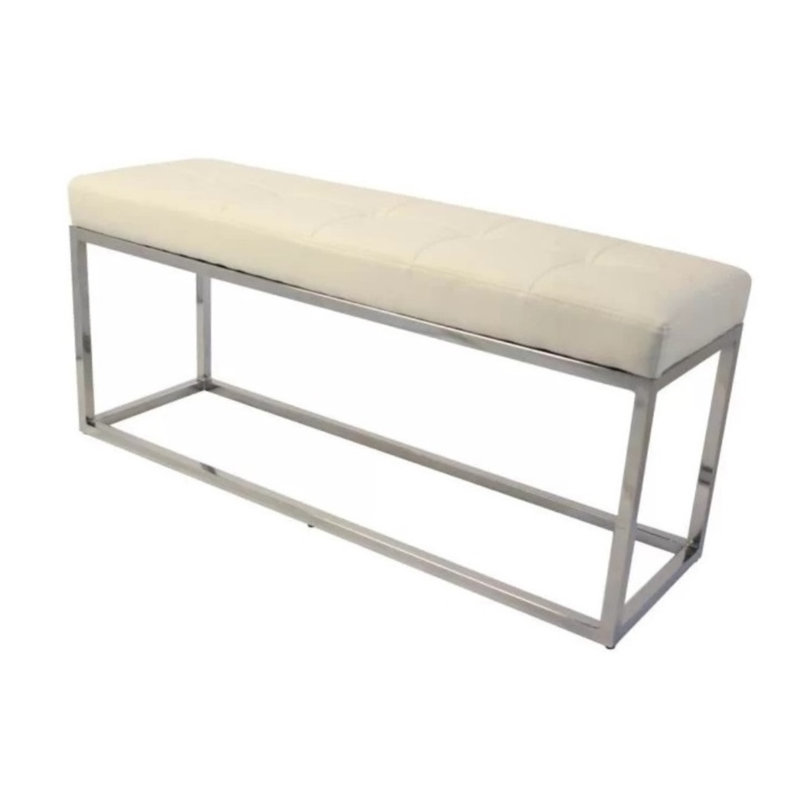 Eliandra Faux Leather Upholstered Bench