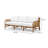 Westwood 88'' Wide Outdoor Teak Patio Sofa with Cushions