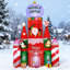 Décoration de Noël gonflable 10 pi 10 pi