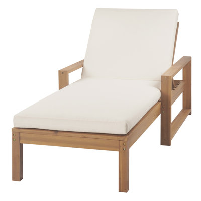 Outdoor Lounge Chairs Set Of 2, 5-Position Chaise Lounge Outdoor, Patio Chaise Lounge With Cushion & Adjustable Backrest, Pool Lounge Chairs by Hokku Designs