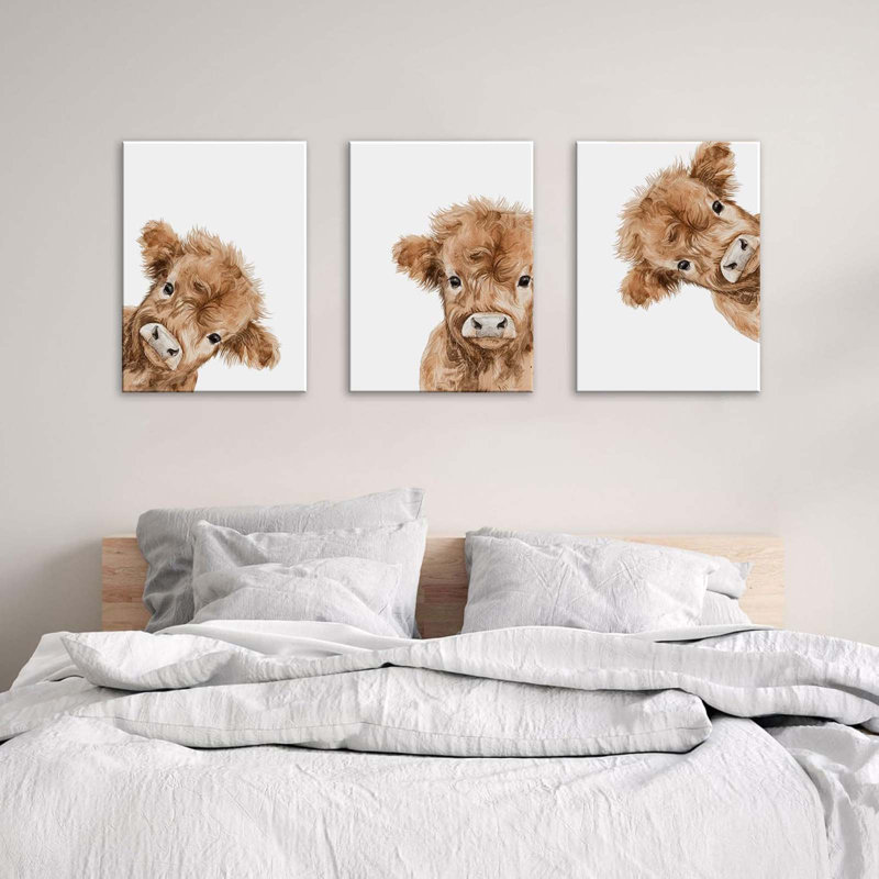 3 Piece Wrapped Canvas Print, 40 cm H x 30 cm W