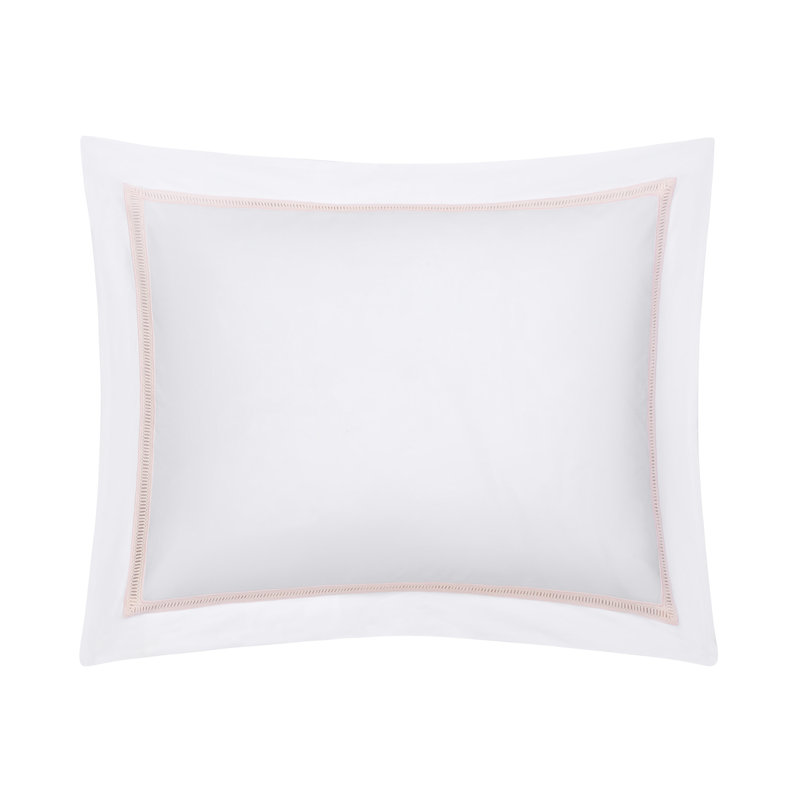 Doric Sham, Standard, White/Pink
