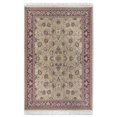 Kollektion 1870 Machine Woven Beige/Red Indoor Rug