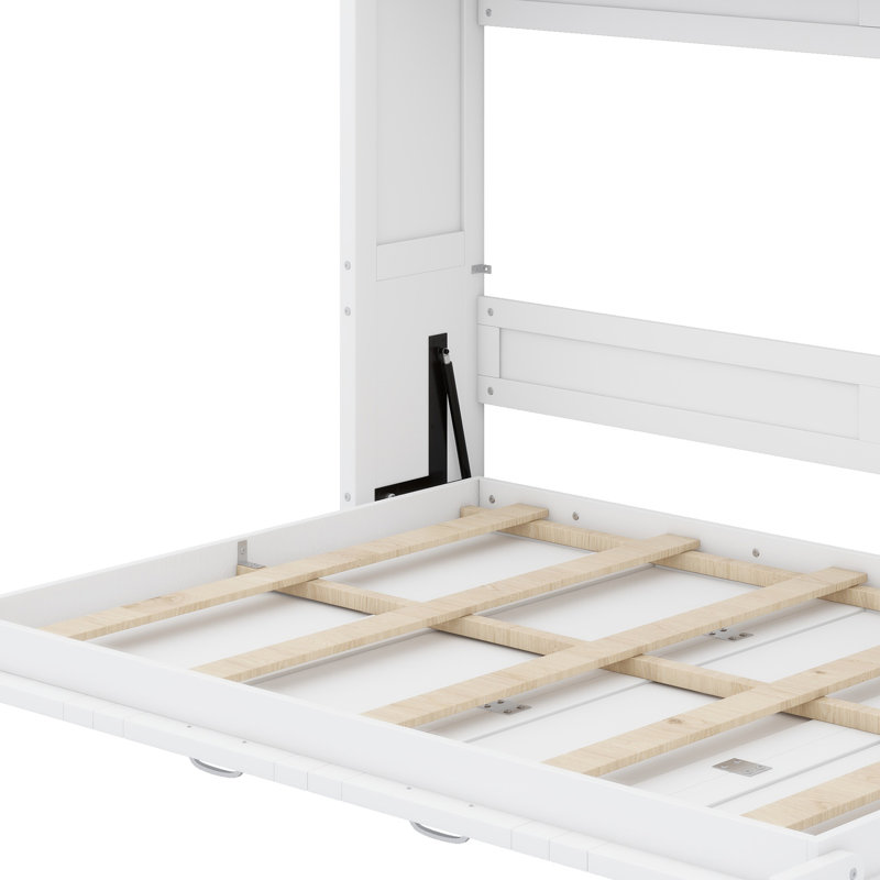Lit escamotable Wooden, Blanc