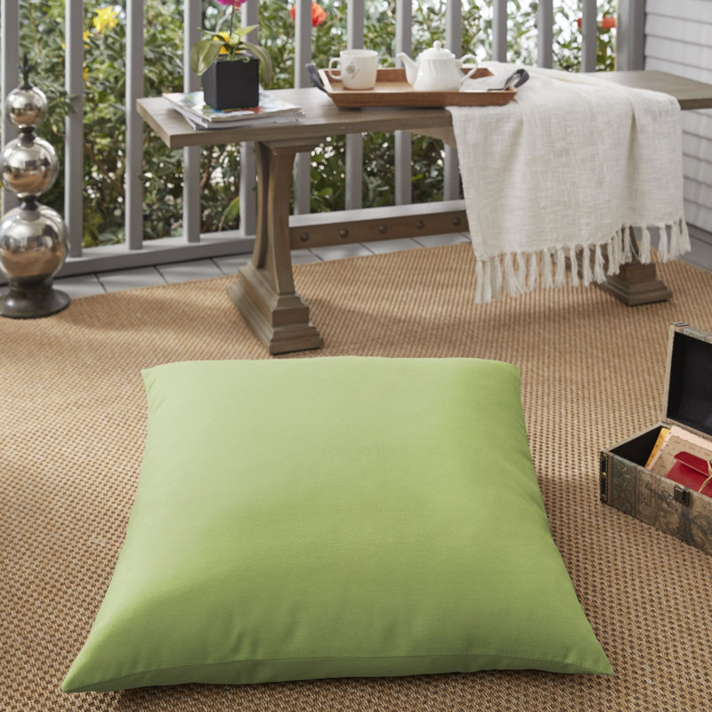 Housse de coussin d'extérieur carré Selene, Vert pomme Fresco