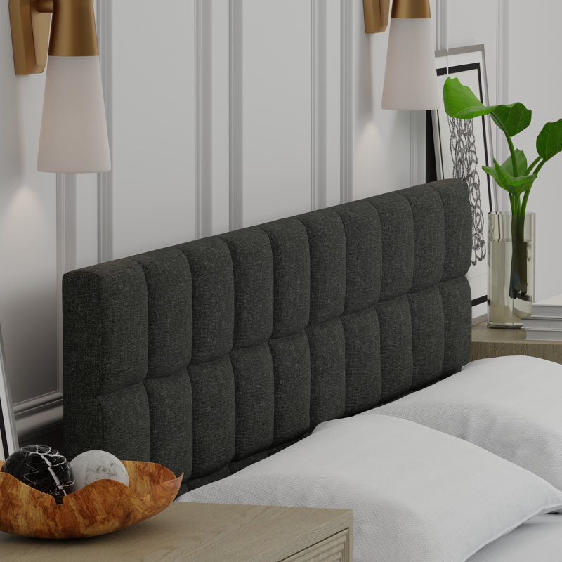 Barthmaier Upholstered Headboard, Dark Gray, King