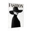 Mannequin en chapeau noir et cape-861725614