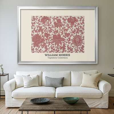 Motif floral (reproduction de la tapisserie de la collection) -William Morris-Toile tendue avec châssis-c. Fin du 19e siècle (original)