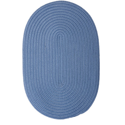 Tapis bleu tressé Jativa Port Royale