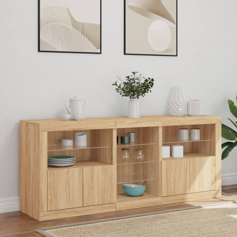 Bashkim 162cm Sideboard, Sonoma Oak