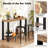 2-Tier Home Bar Table w/ Open Shelves Sofa Side Table w/ Storage for Home