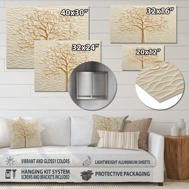 Arbre de hêtre doré Golden Glow, H 24 po x l 32 po x P 0,84 po