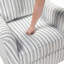 Fauteuil pivotant rembourré Elegance Comfort