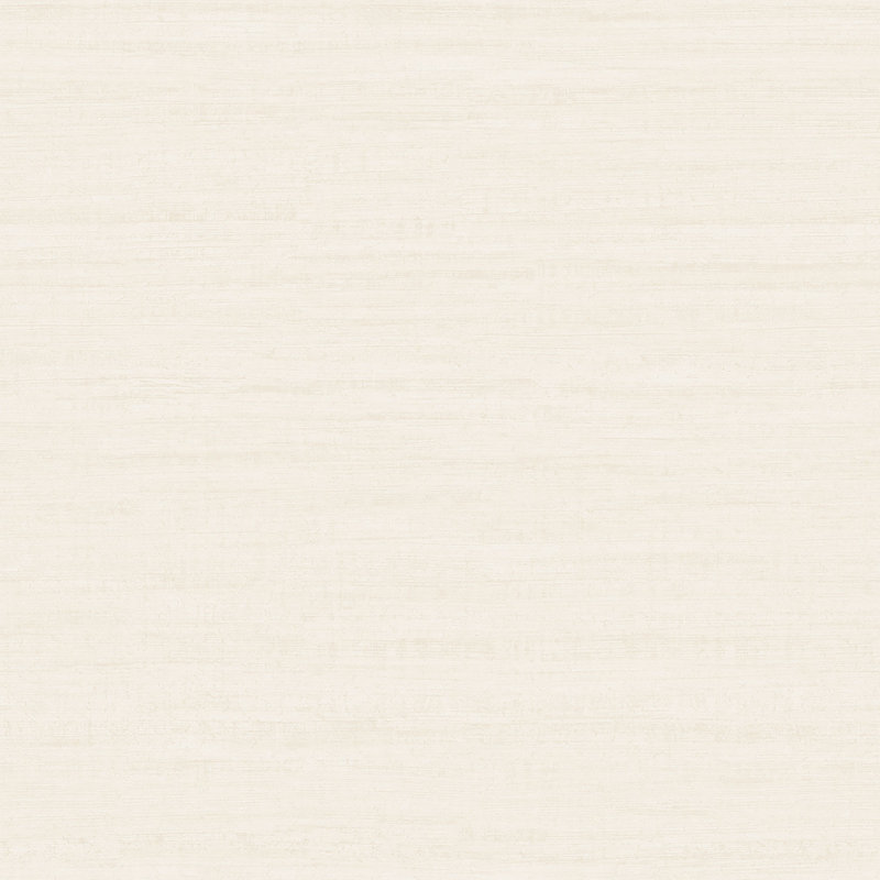 Emporium Metallic Plain Design 33' L x 21" W Wallpaper Roll, Cream