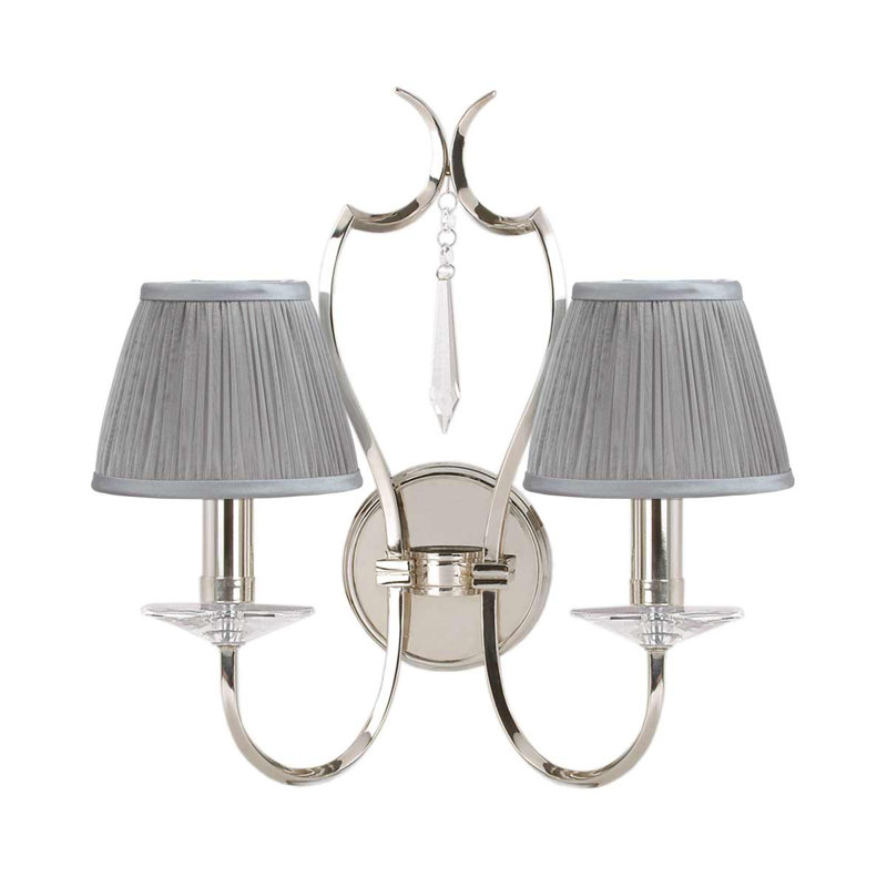 Noi Candle Wall Light, Polished Nickel