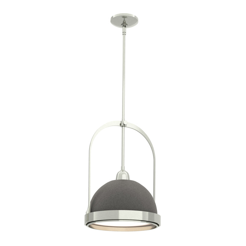 Atlas 1 - Light Single Dome Pendant, Natural Iron, Sterling