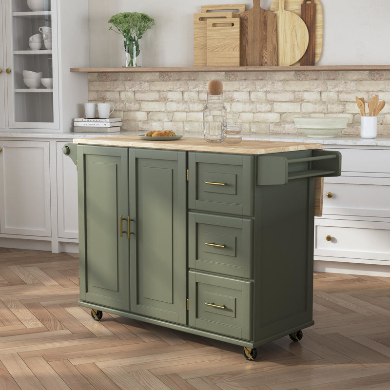 Arlonda Kitchen Cart by Lark Manor | Wayfair Deals