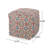 Amelia Handcrafted Multicolored Fabric Pouf, Versatile And Stylish For Modern Home Decor And Comfortable Seating