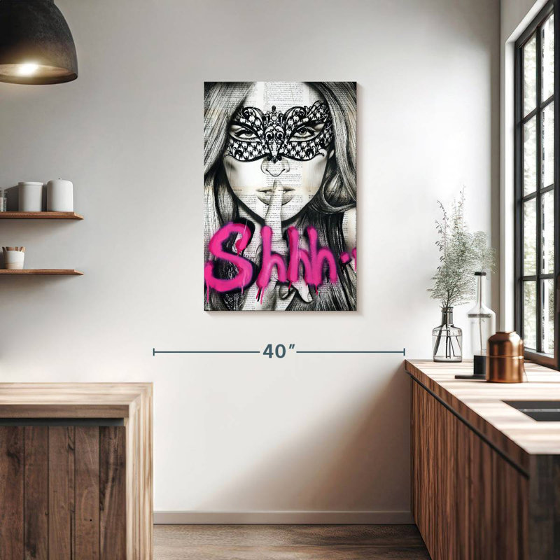 Leisha Shhh, 36" H x 24" W