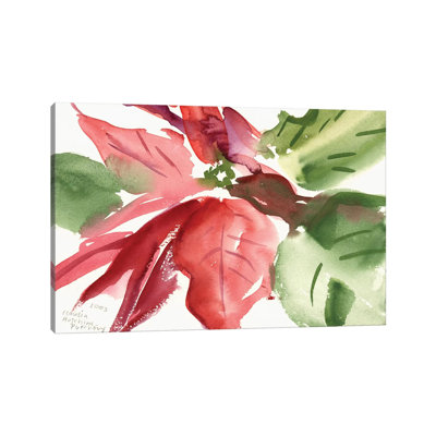 Poinsettia, 2003 1 Piece Wrapped Canvas Painting