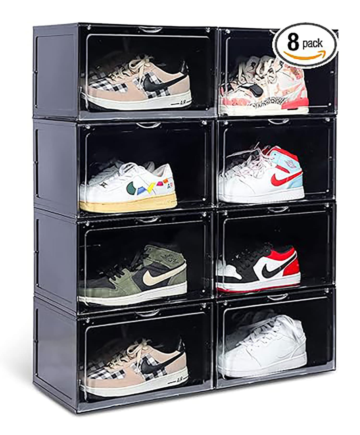 Rebrilliant 8 Pair Shoe Storage Box | Wayfair