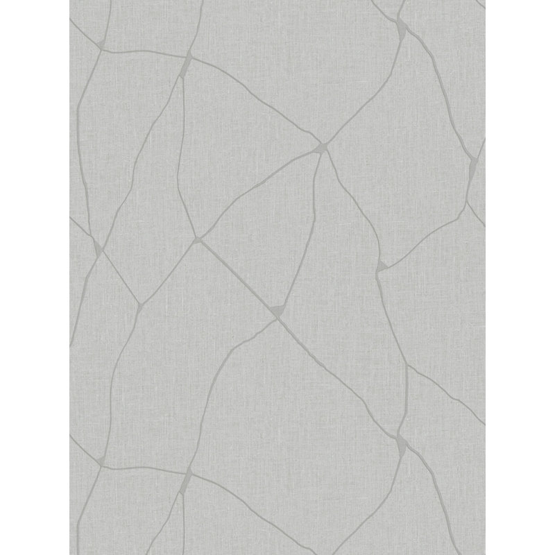 Unito Kintsugi Vinyl/Non-Woven Wallpaper Roll, Gilded Gray