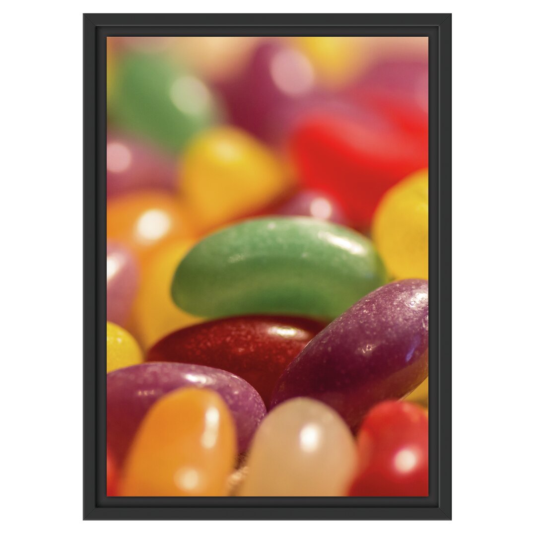 Gerahmtes Wandbild Süßigkeiten- Jelly Belly Beans