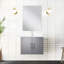 24 po X P 22 po. Meuble-lavabo gris foncé - 18 miroirs avec beaucoup d'espace de rangement pour salle de bain-357825249