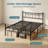 14'' Twin Bed Frame With Headboard, Metal Platform Bed With Heavy Duty Strong Support Slats, No Box Spring Needed And Easy Assembly, Black-1113041438