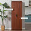Garde-manger de 63 po, armoire à 2 portes avec 5 tablettes et 2 tablettes réglables, brun pour un garde-manger élégant, niveaux. Gardez bien rangé. Salle à manger