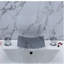 Robinet de lavabo de salle de bain à deux poignées Perugia - Finition chrome - Juno