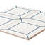 Frame 6" x 6" Blue Glossy Ceramic Wall Tile