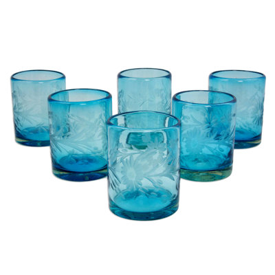 Izabelle 13oz. Handmade Stemless Wine Glass Set