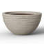 Grand bol rond en pot de couleur pierre 17 po avec trous de drainage pour l'intérieur et l'extérieur-512931456-512931459
