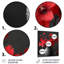 Décoration murale rouge et gris rétro fuchsia I - Fuschia-1714925638-1714925639