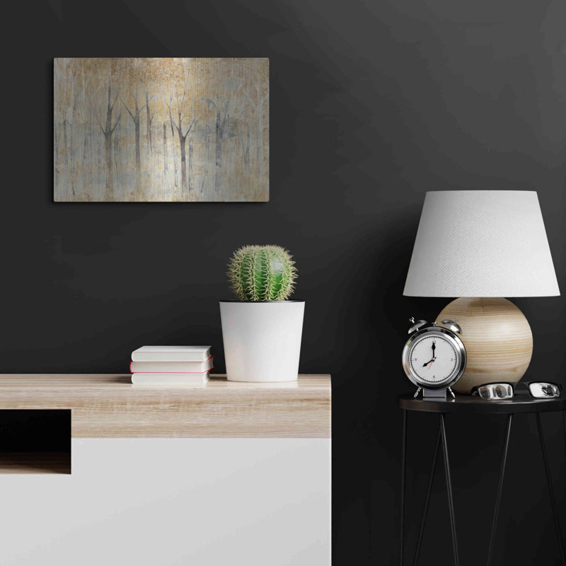 Luxe Métal Art «Seasons End Gold» par Avery Tillmon «Seasons End Gold» par Avery Tillmon, H 16 po x l 24 po