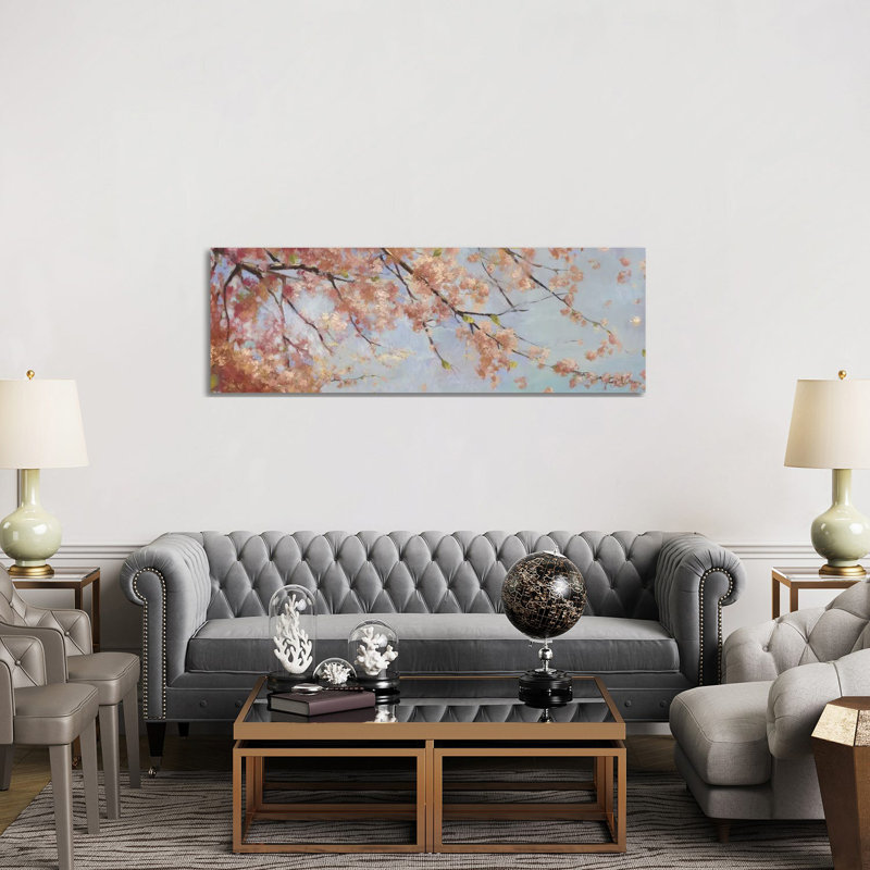 Osaka Blossoms II by Asia Jensen - Wrapped Canvas Panoramic Gallery-Wrapped Canvas Giclée