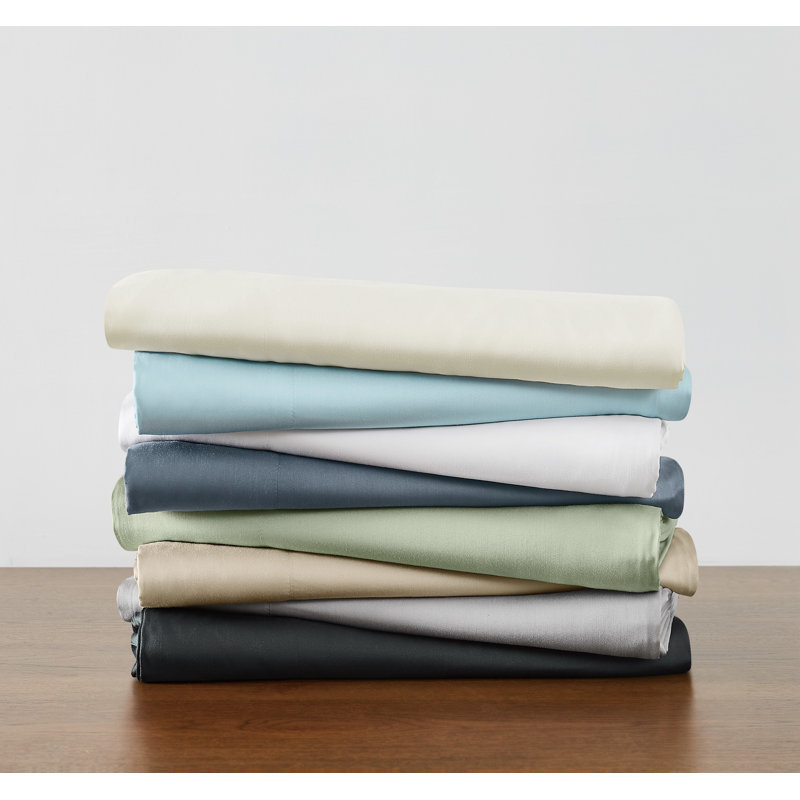 Frye 300 Thread Count Bamboo Sheet Set, Queen Sheet Set, Dark Blue