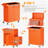 5 Drawers Rolling Tool Chest , 2-in-1 Detachable Metal Tool Cabinet with Lockable Wheels-1095818535