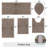Absorbent Bath Mat Bathroom Rug (Set of 5)-632605073